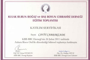 KBB-BBC Derneği bilimsel toplantısı — Ankara, 26 Şubat 2011